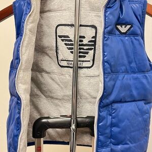 Armani Blue Puffer Vest